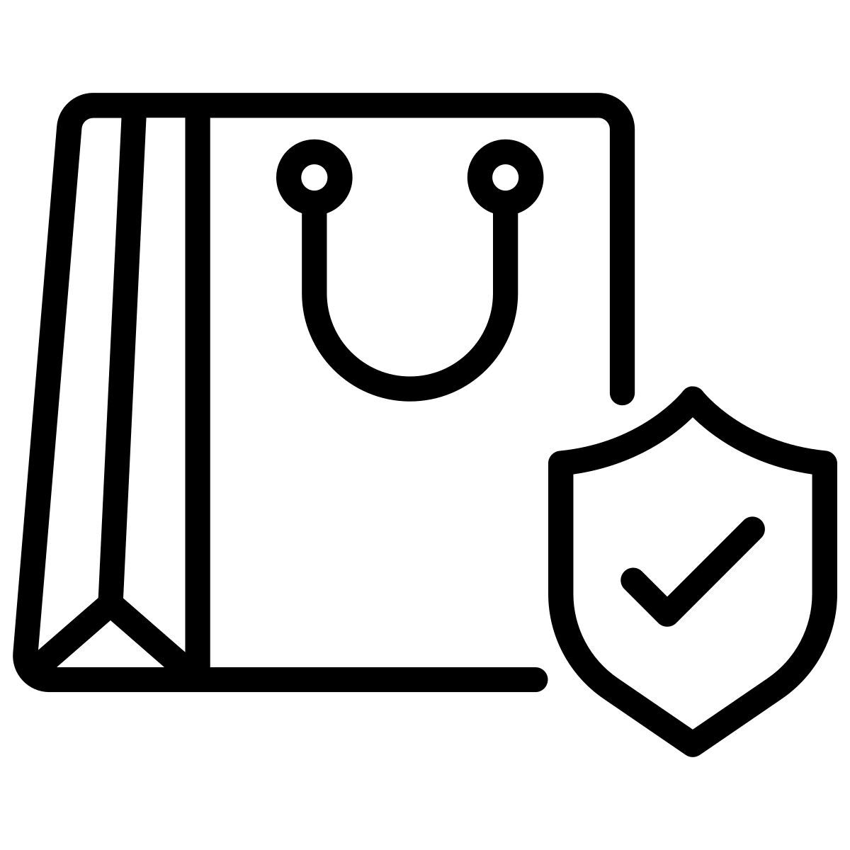 secure shopping icon