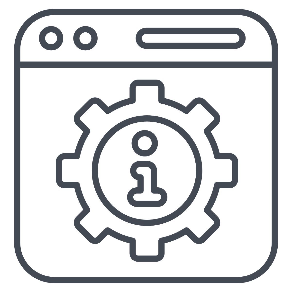 Configuración web icon