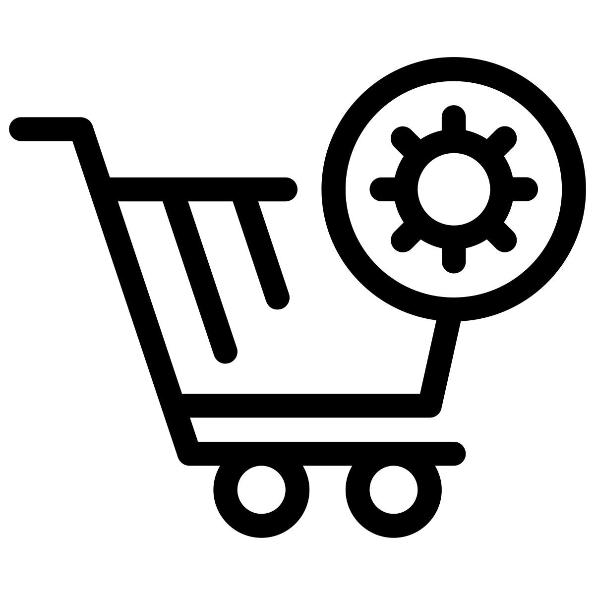 paramétrage du panier d'achat icon