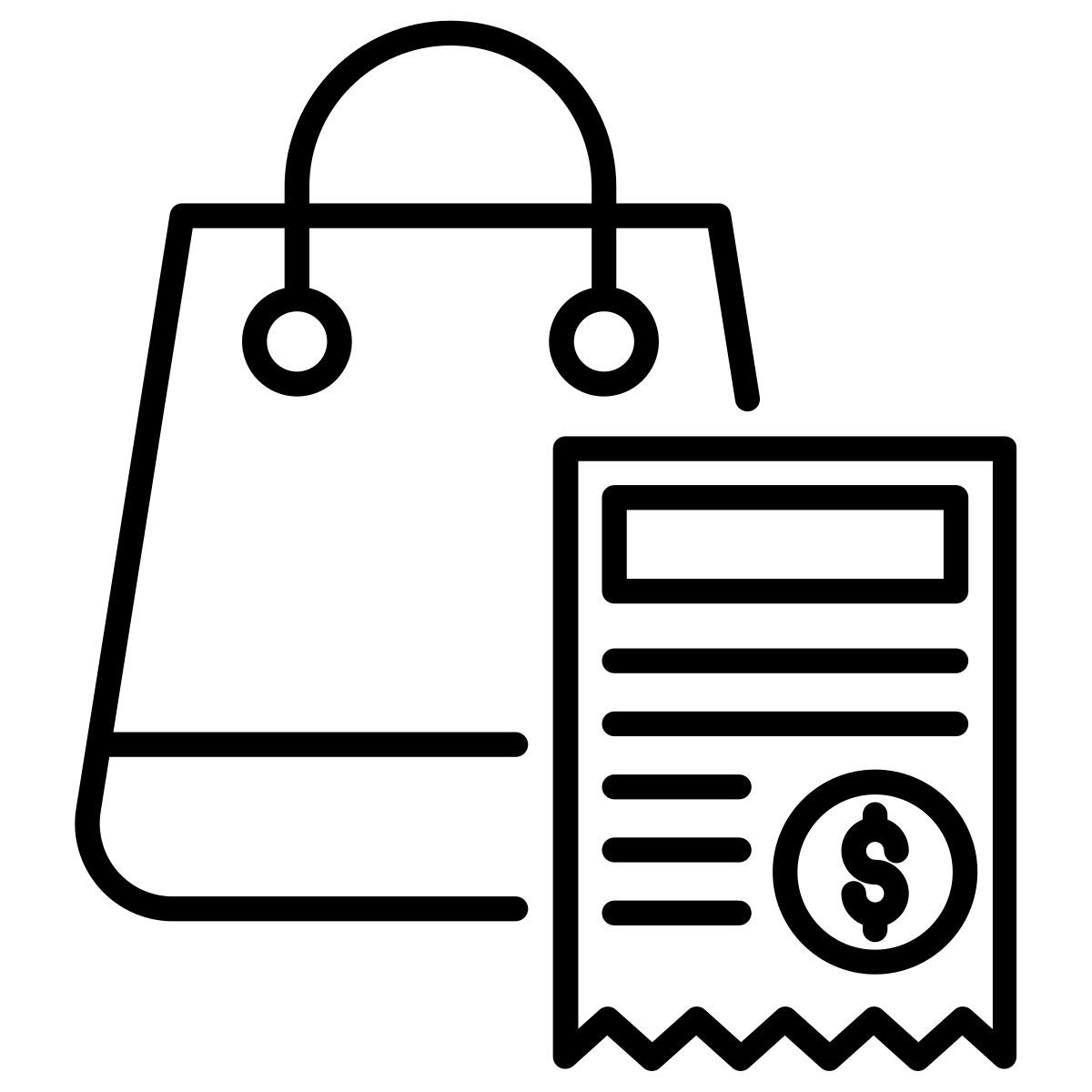 shopping invoice icon