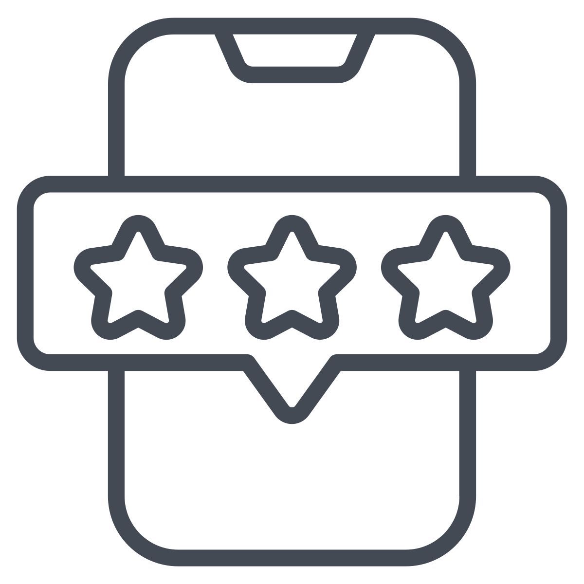 smartphone rating icon