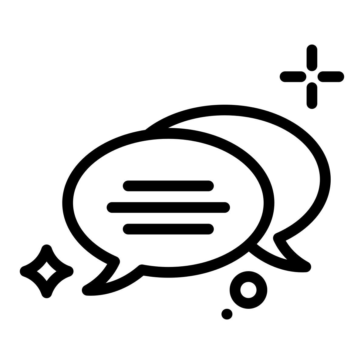 speech bubbles icon