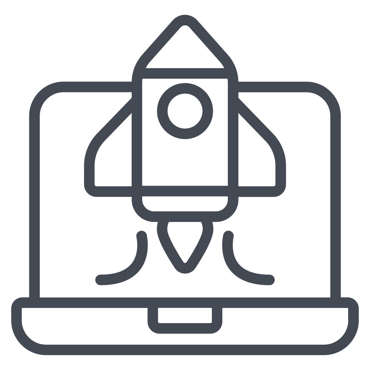 startup rocket icon