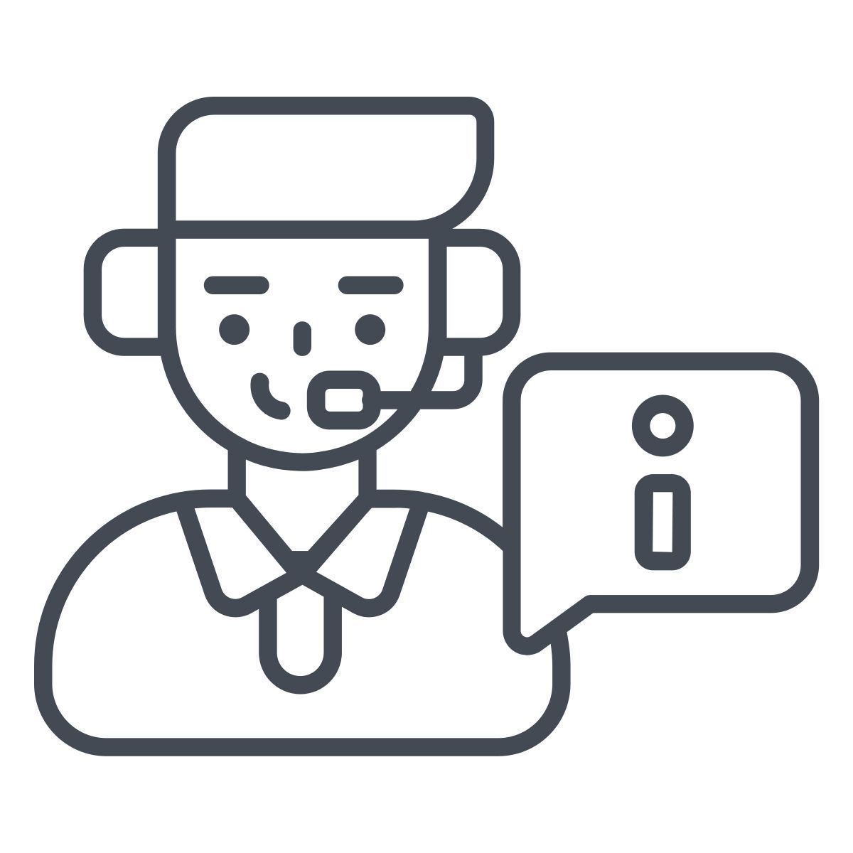 support male information icon