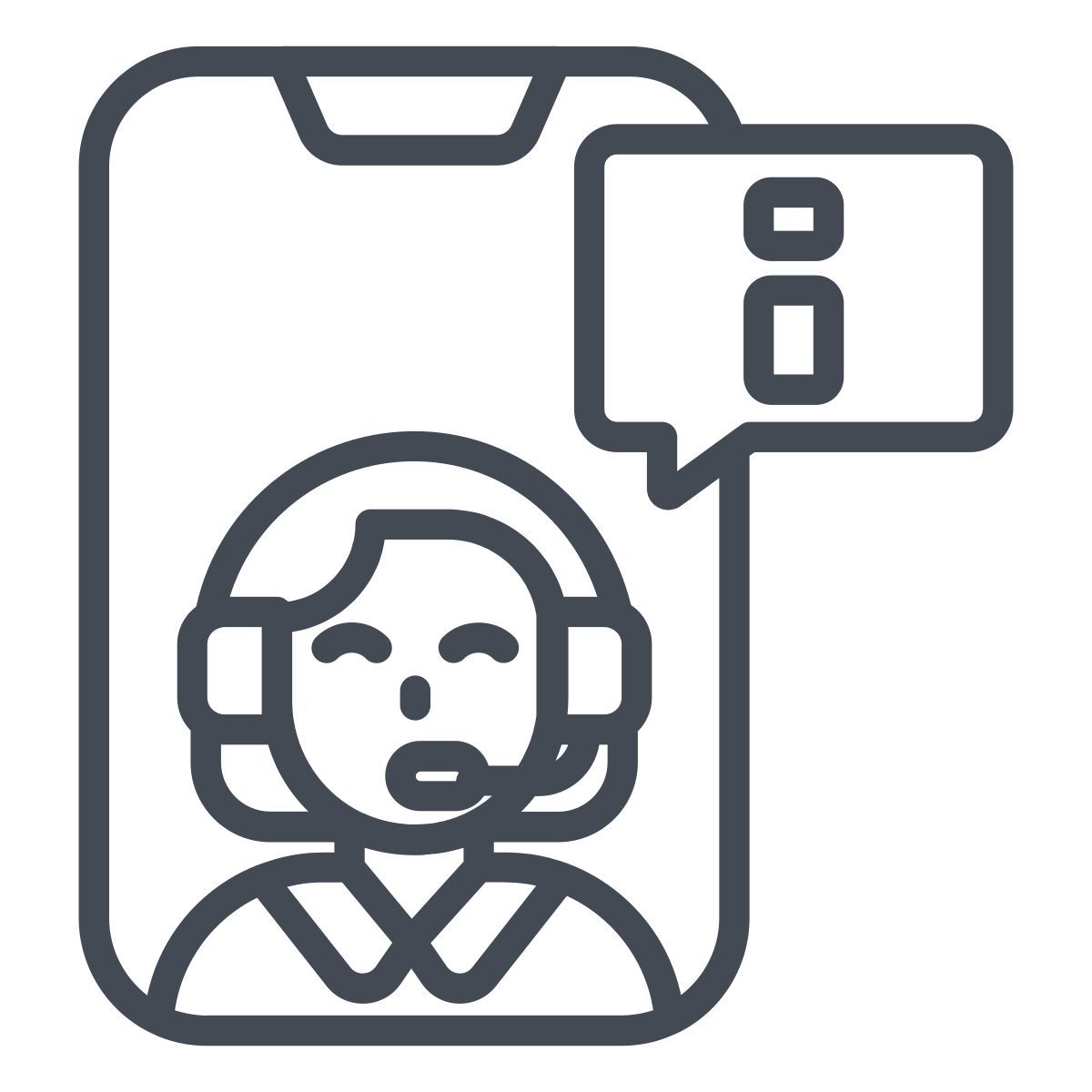 support mobile icon