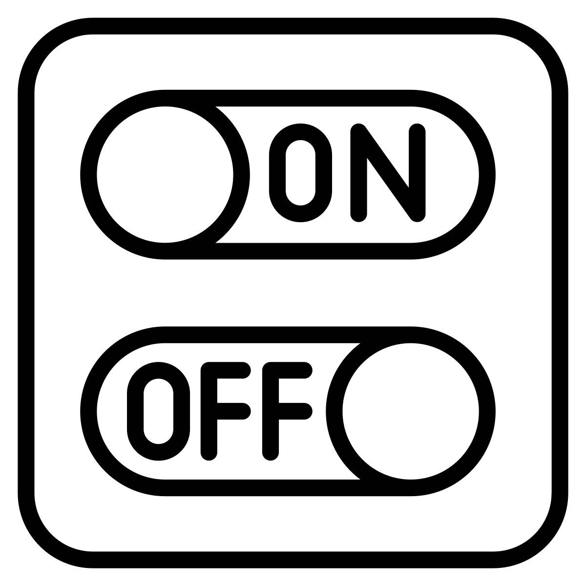toggle buttons icon