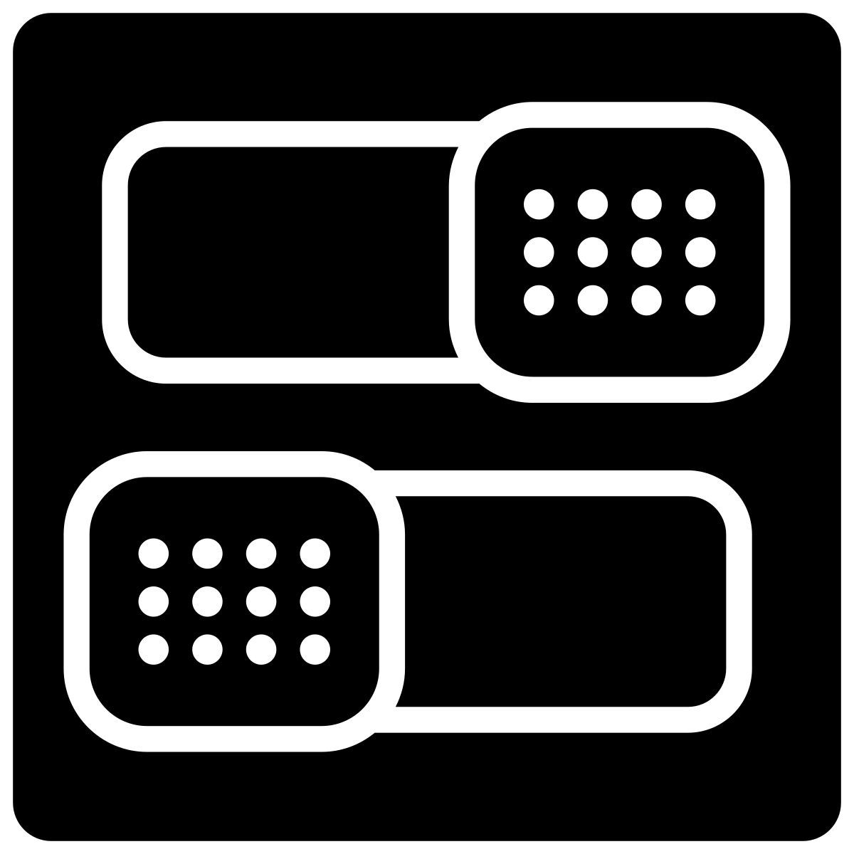 botões de alternância icon