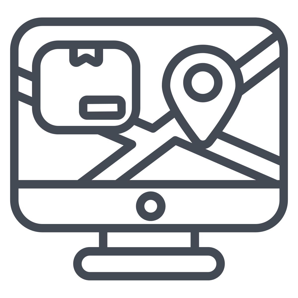 tracking parcel icon