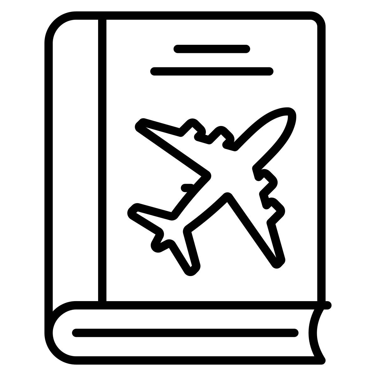 travel guidebook icon