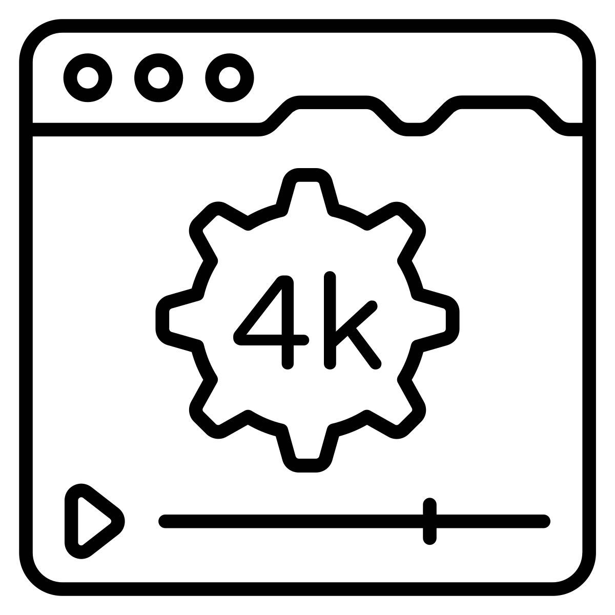 video resolution icon