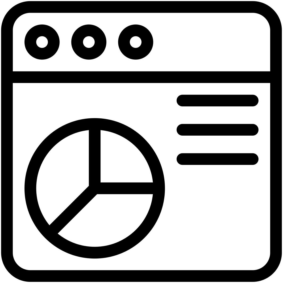 análise da web icon