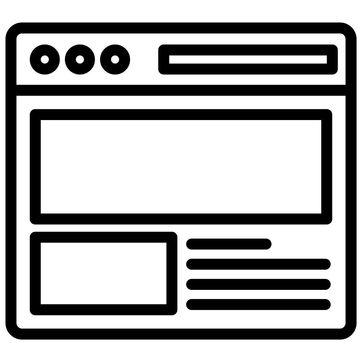 web layout icon