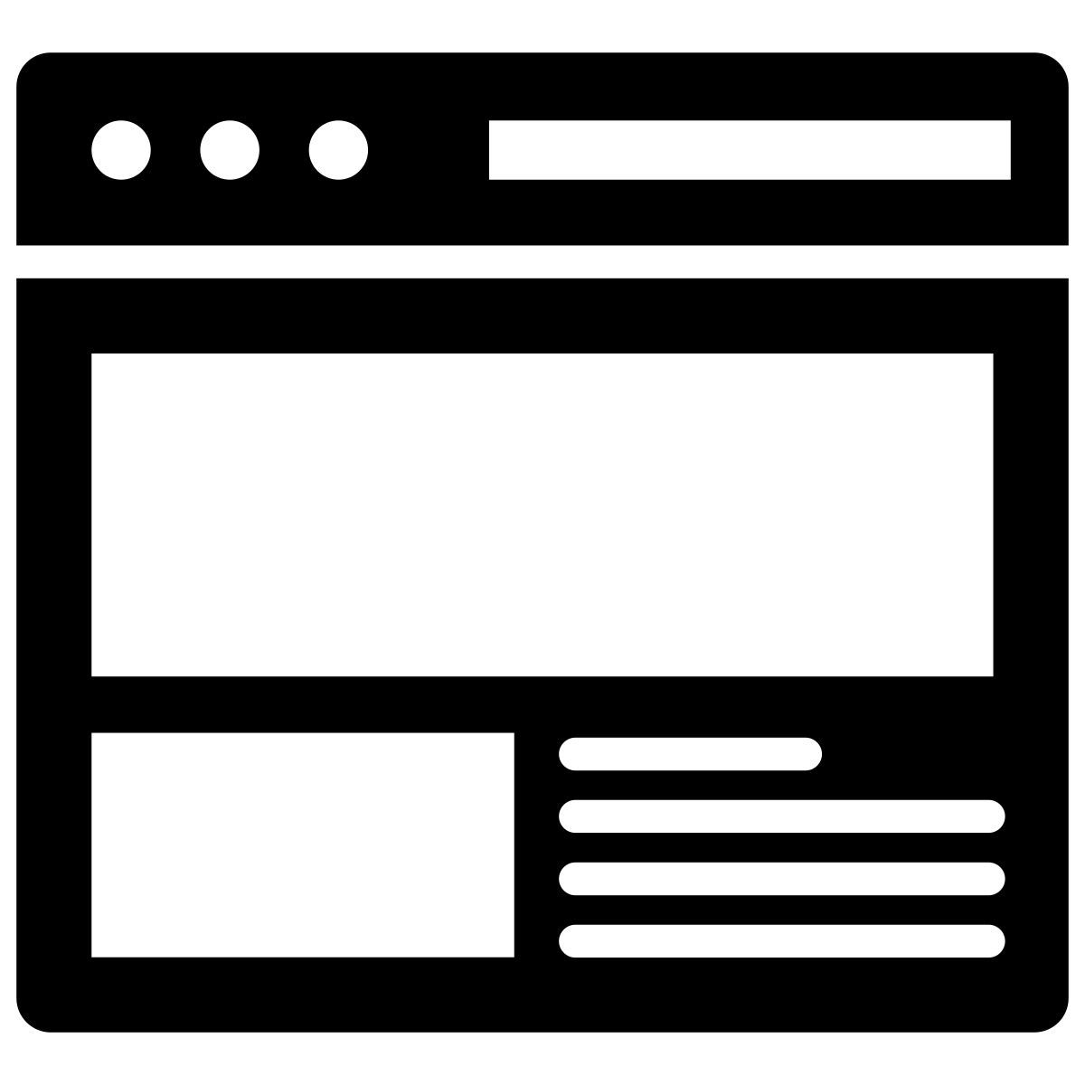 web layout icon