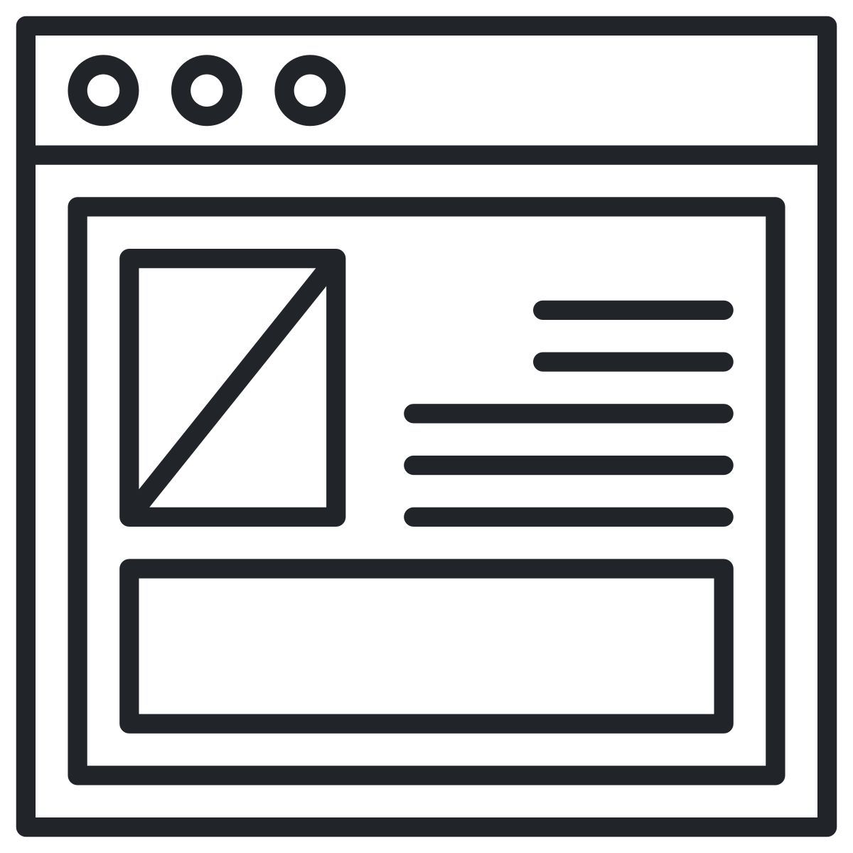 web layout icon