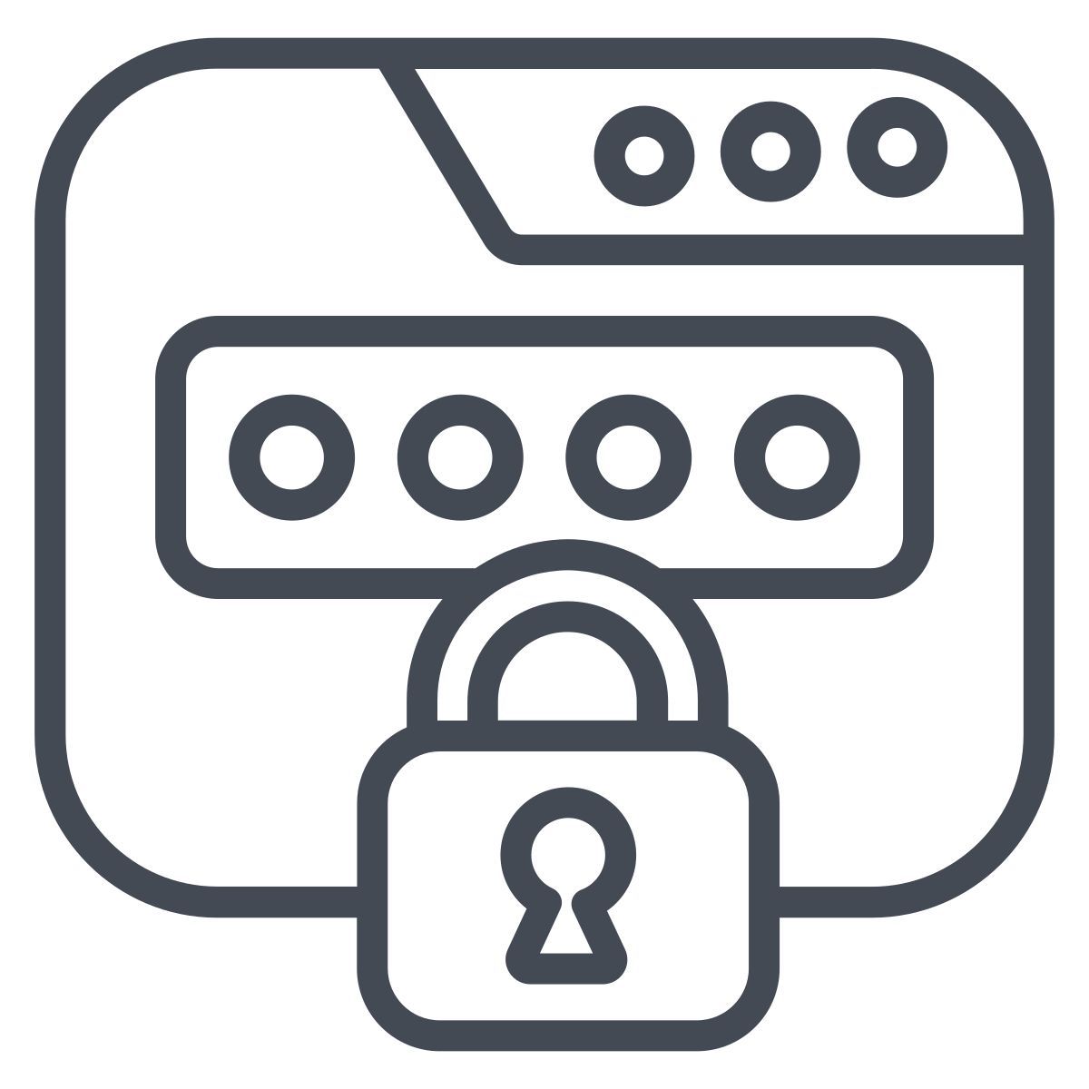 Mot de passe Web icon