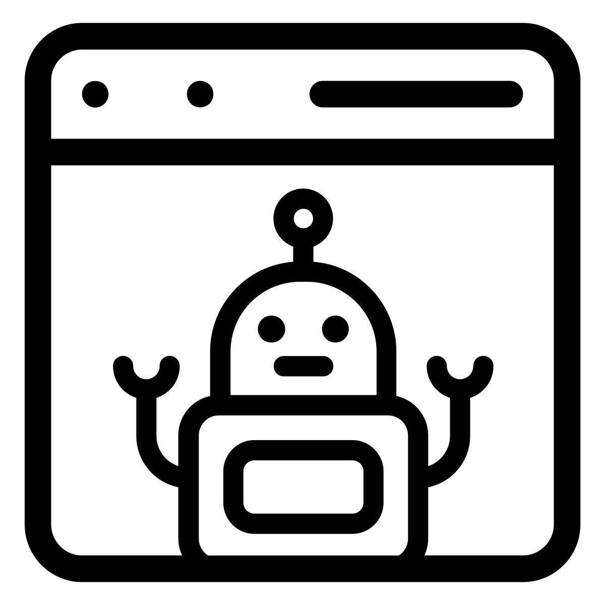 web robot icon