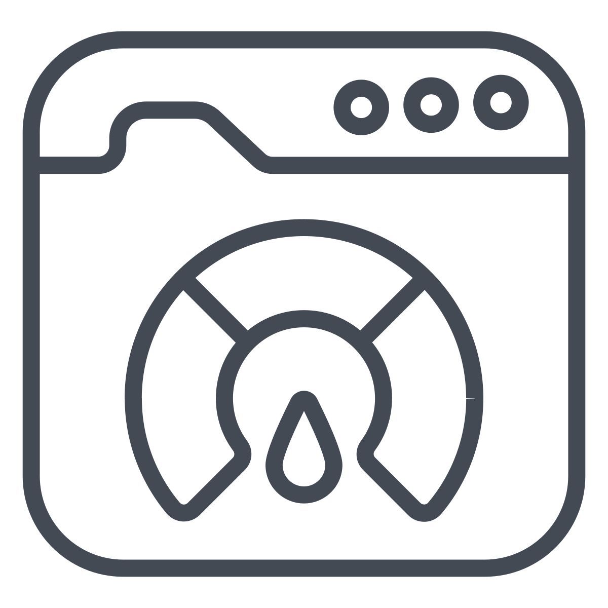 website speedometer icon