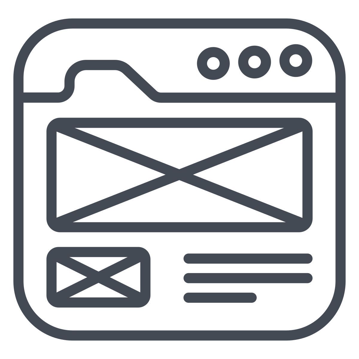 wireframe icon
