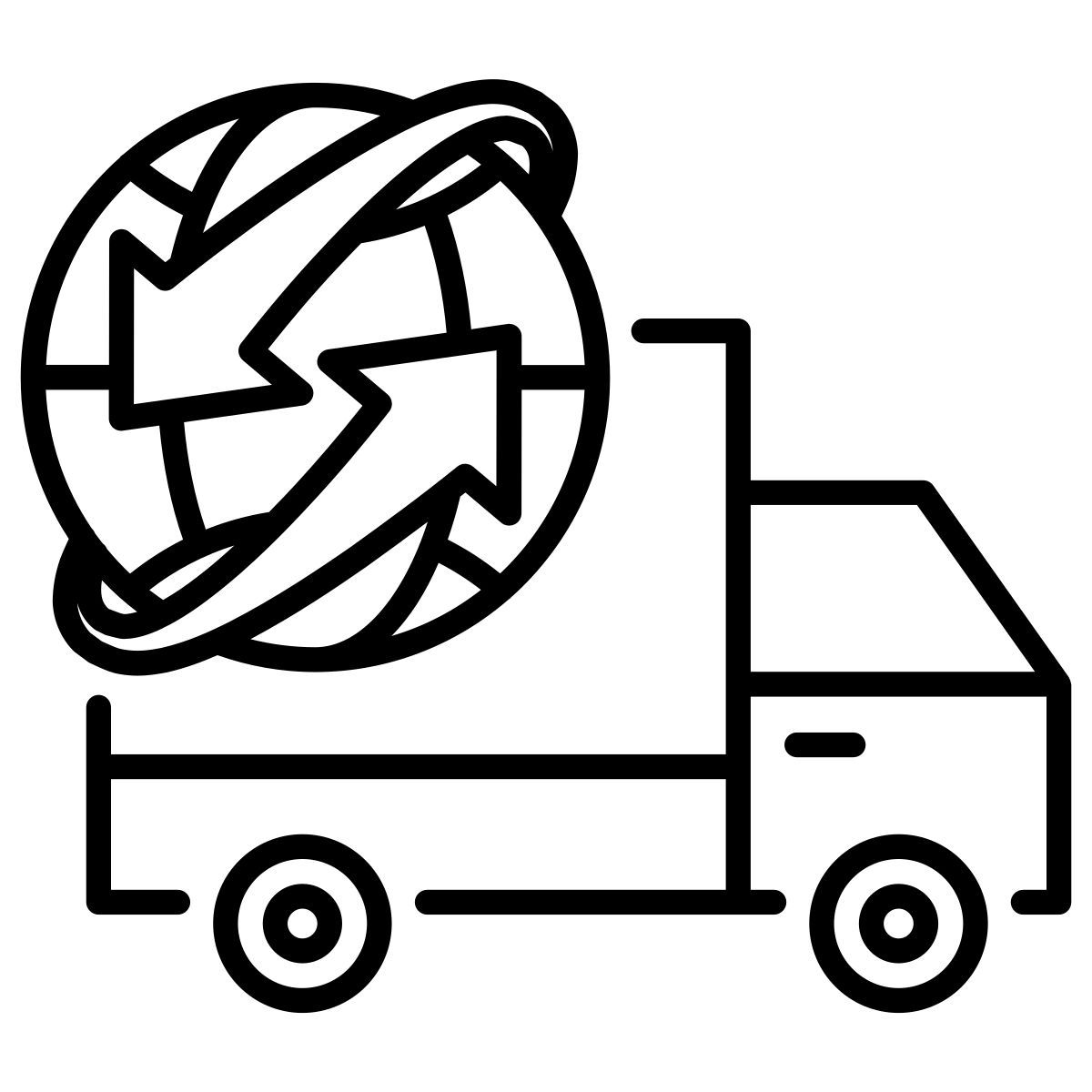 worldwide delivery icon