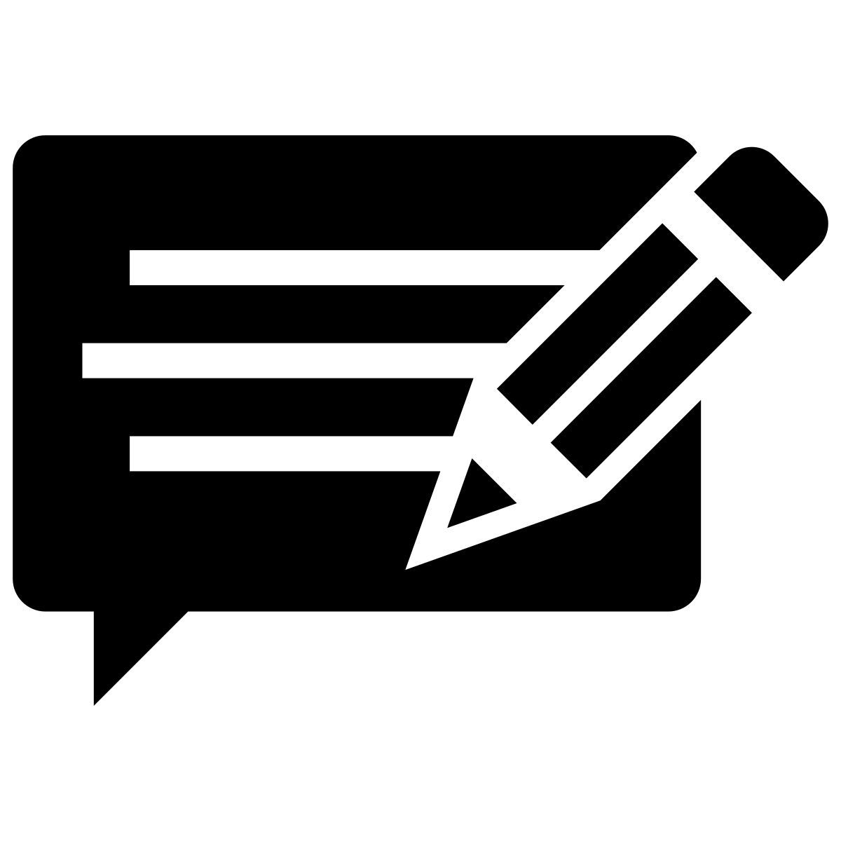 write bubble icon