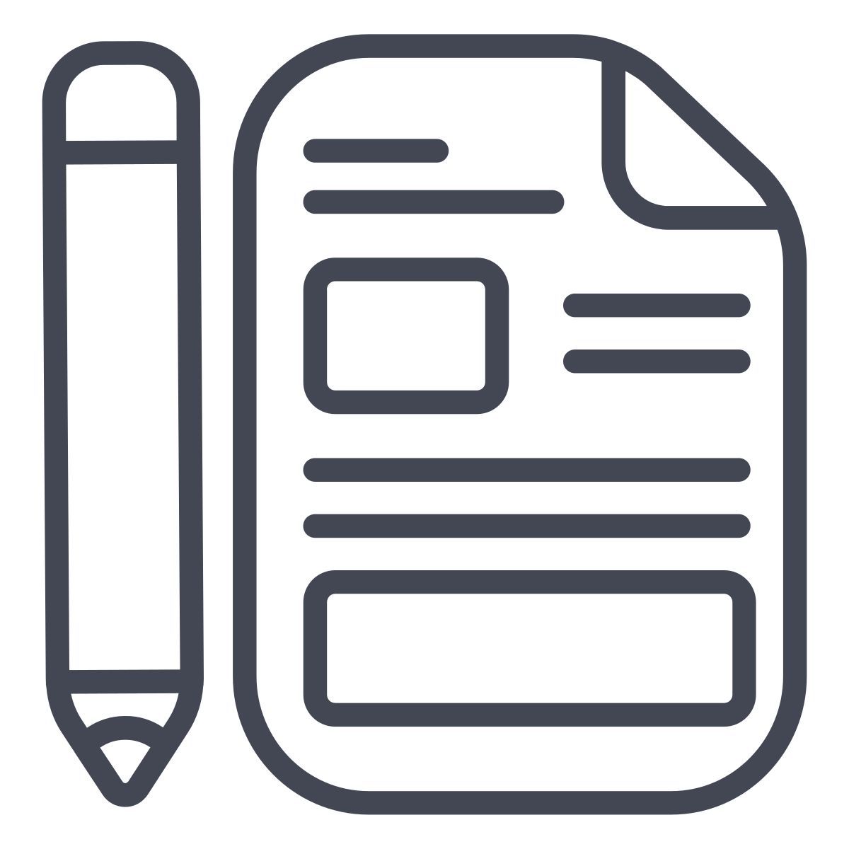 writing concept icon