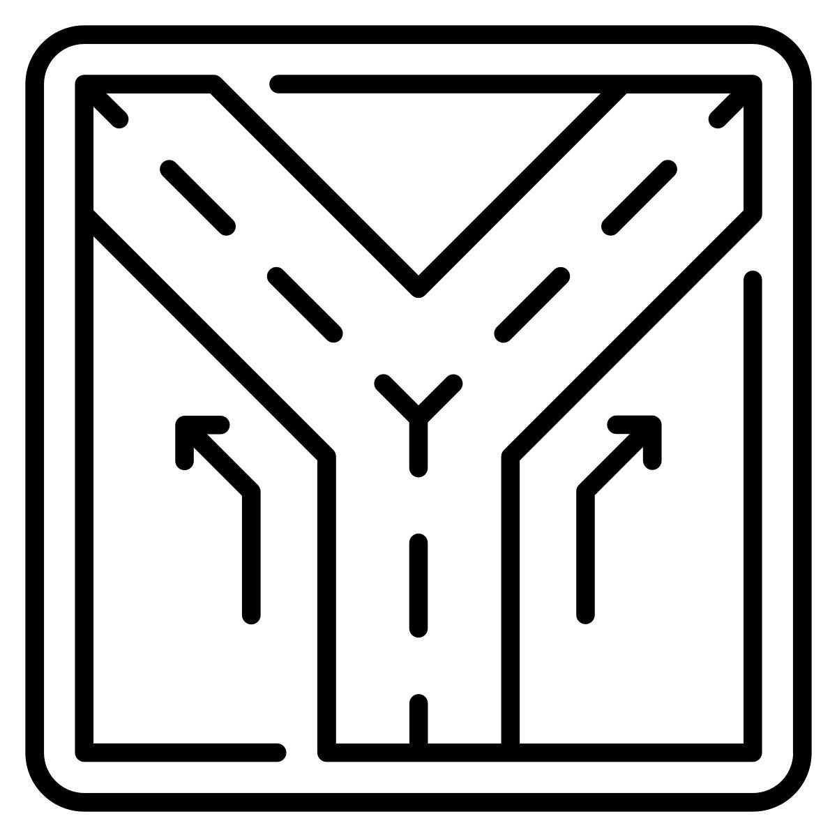 y intersection icon