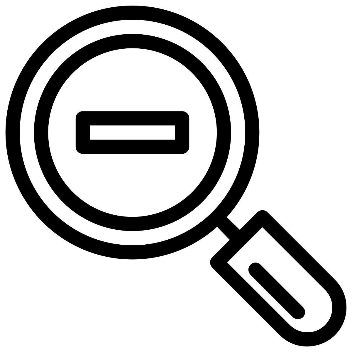 zoom out icon