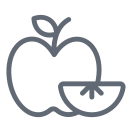 external Apple-fruits-and-vegetables-outline-design-circle-2 icon
