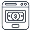 external Banking-Website-digital-marketing-outline-design-circle icon