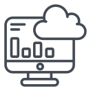 external Cloud-Analysis-technology-outline-design-circle icon