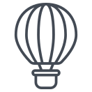 external Hot-Balloon-transportation-outline-design-circle icon