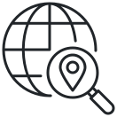 external Location-Marked-startup-and-development-outline-design-circle-2 icon