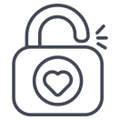 external Love-Lock-love-outline-design-circle icon