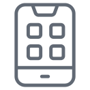 external Phone-modren-outline-design-circle icon