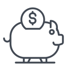 external Piggy-Bank-life-skills-outline-design-circle icon