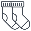 external Socks-winter-outline-design-circle icon