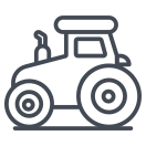 external Tractor-transportation-outline-design-circle icon