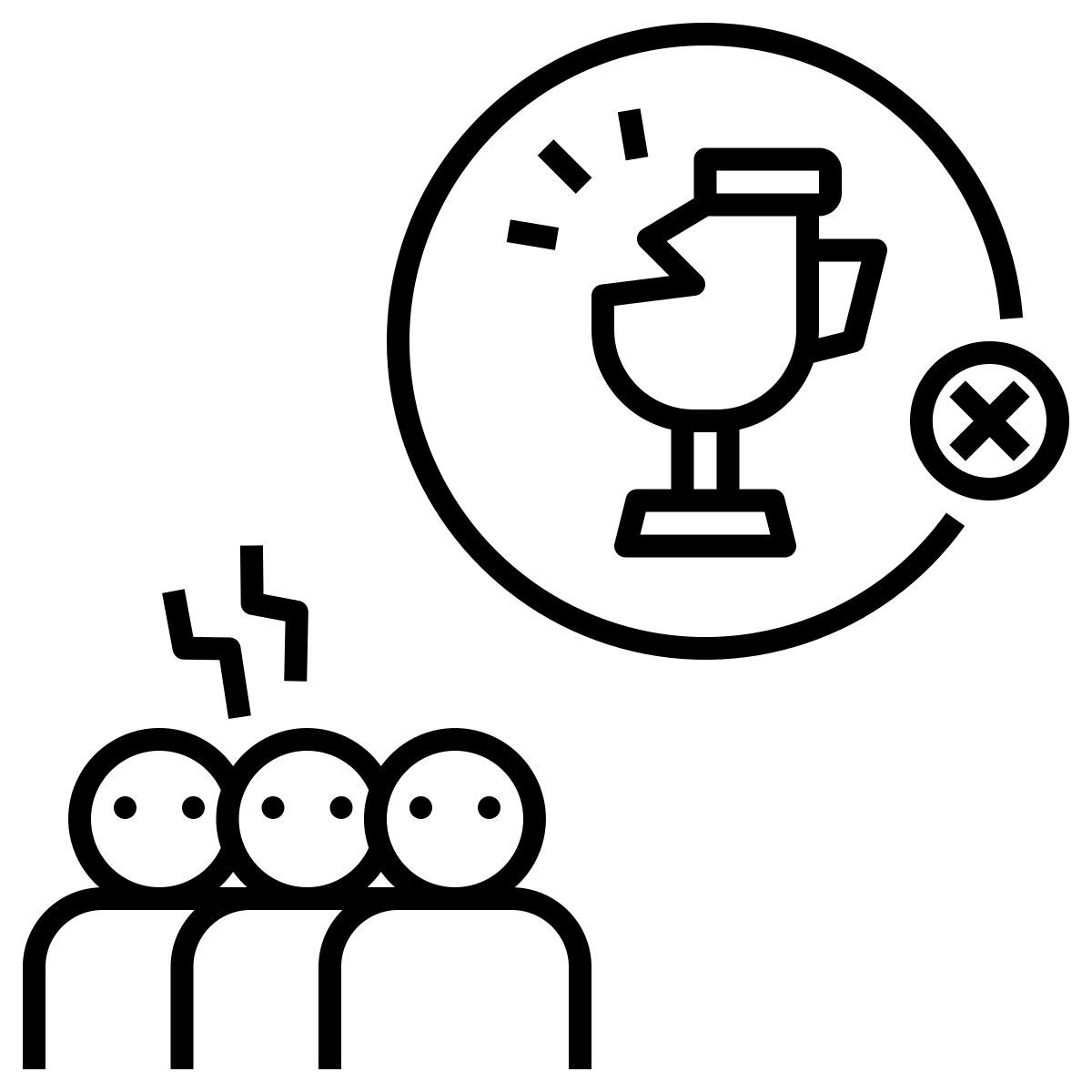 defeated icon