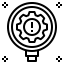 external check-risk-management-outline-geotatah icon