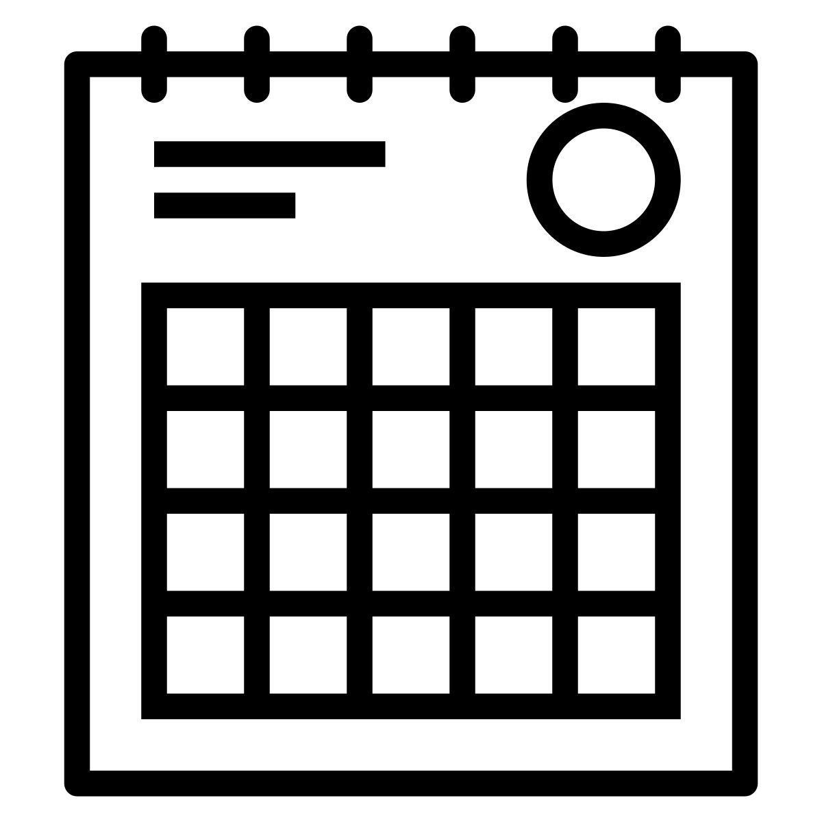 calendar icon