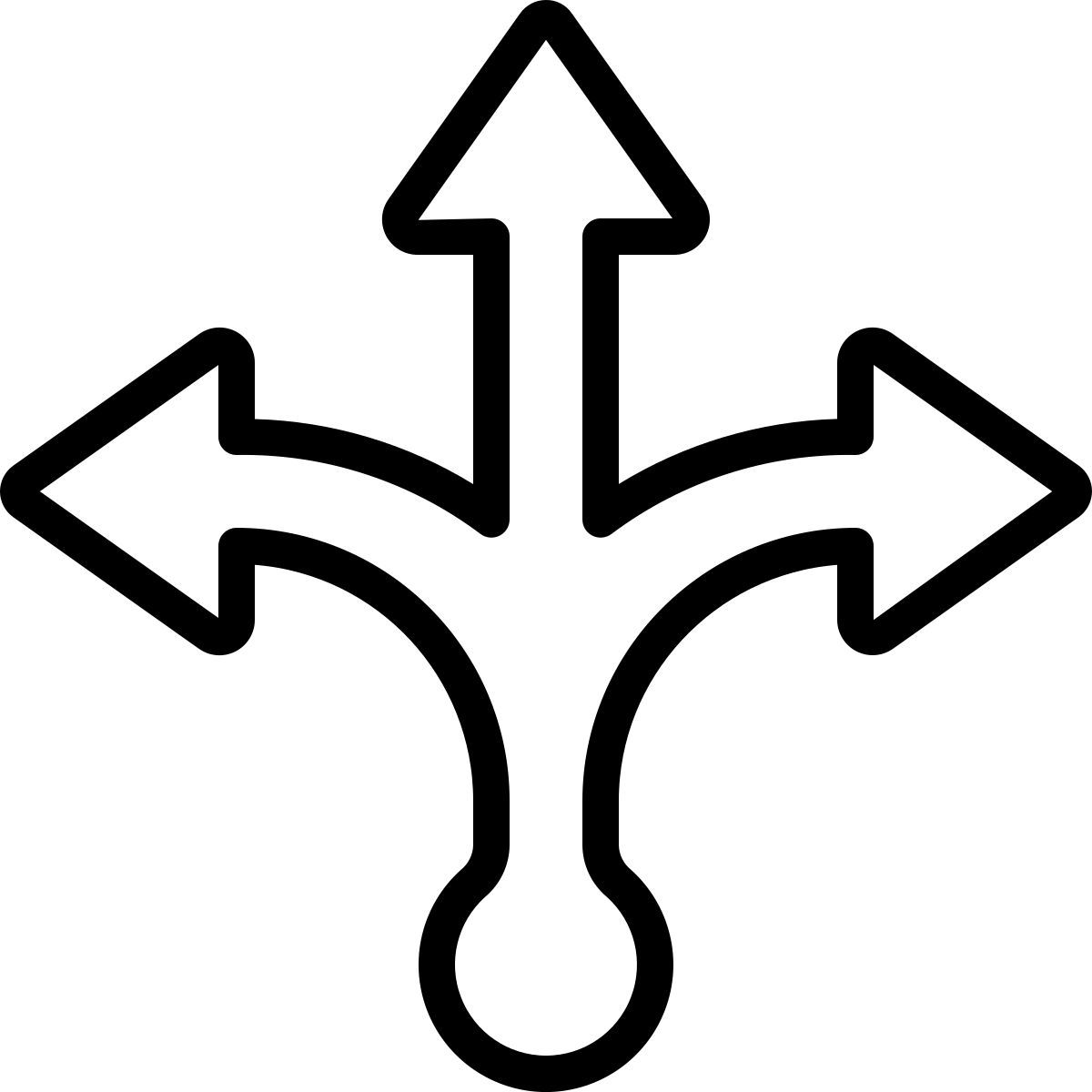 setas ancoradas externas contorno contorno peixe suculento icon