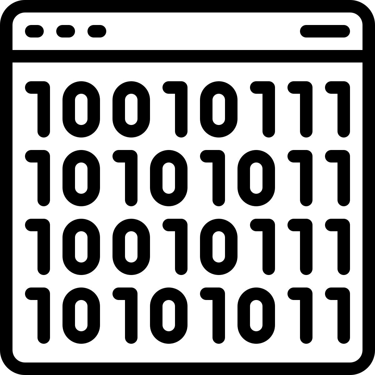 binary icon