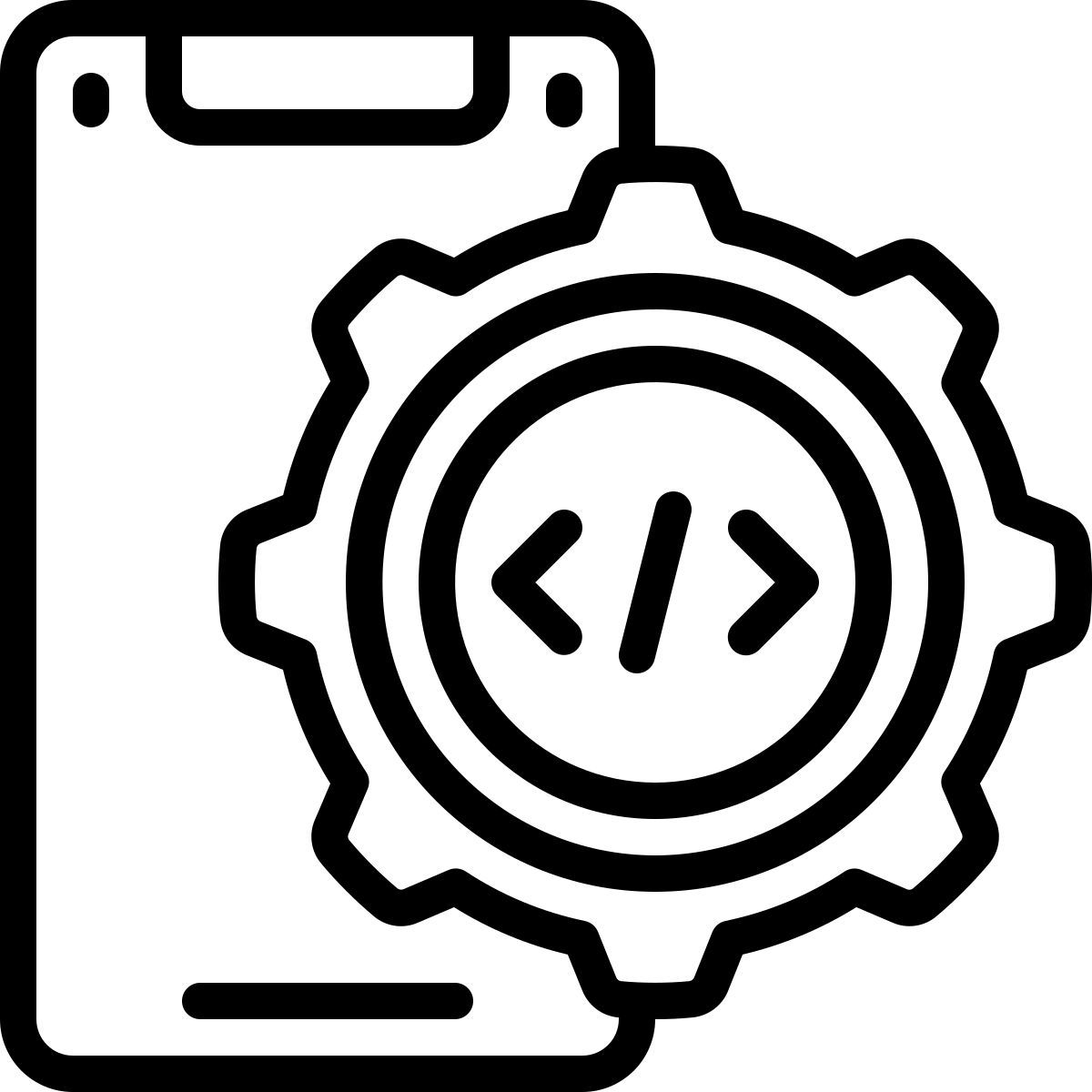 deux smartphones icon