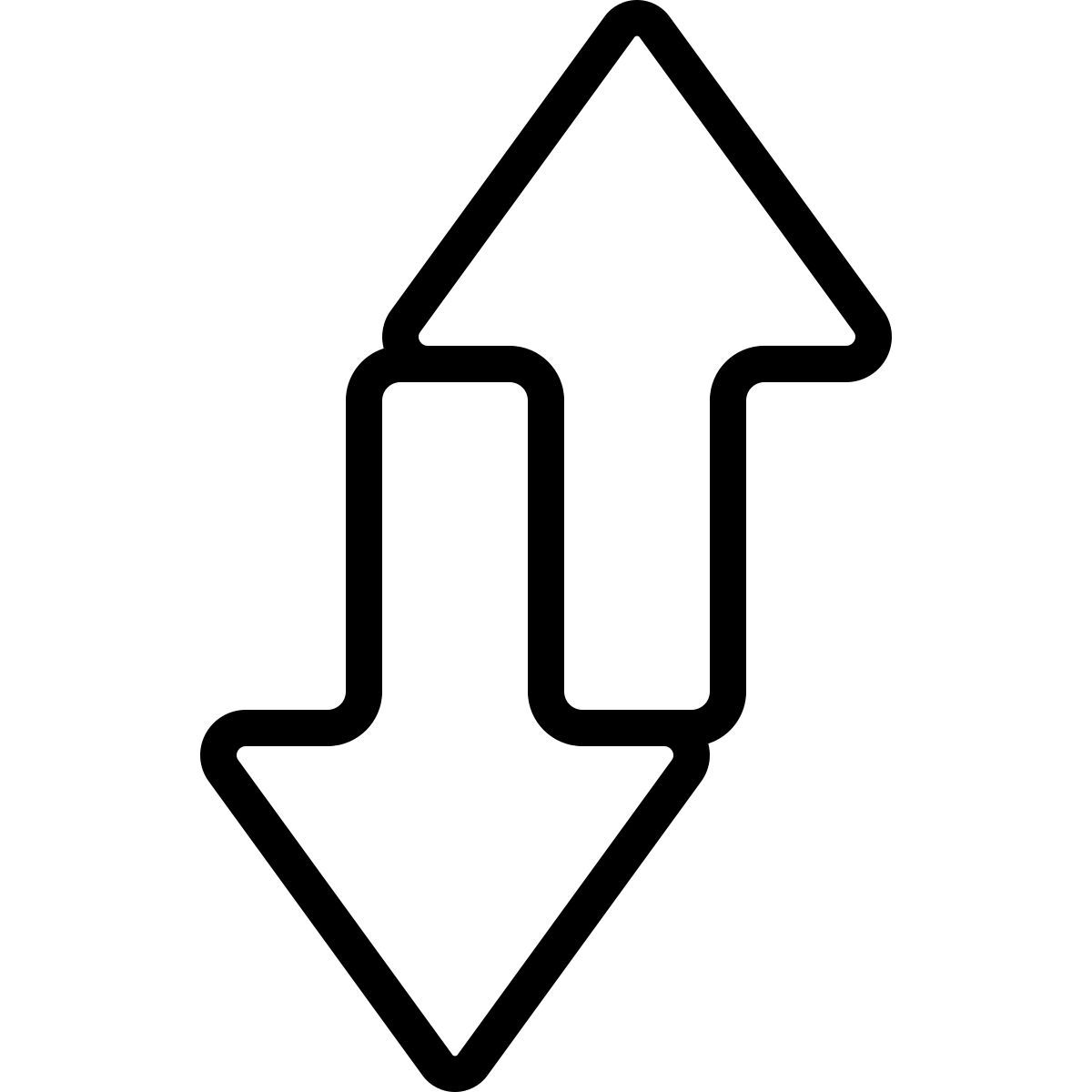 en haut icon