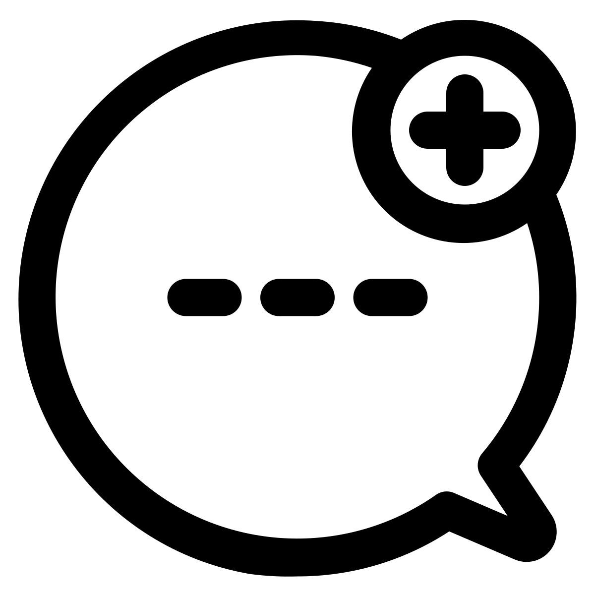 chat hinzufügen icon