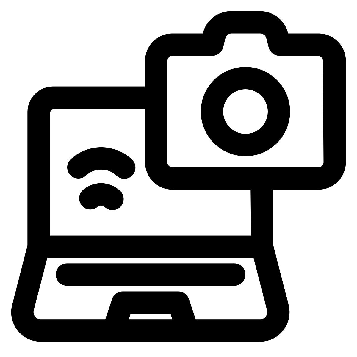 Connecter l'appareil photo à l'ordinateur portable icon