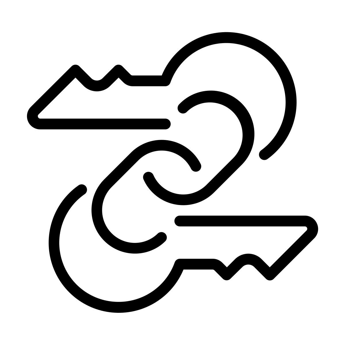 keys blockchain icon