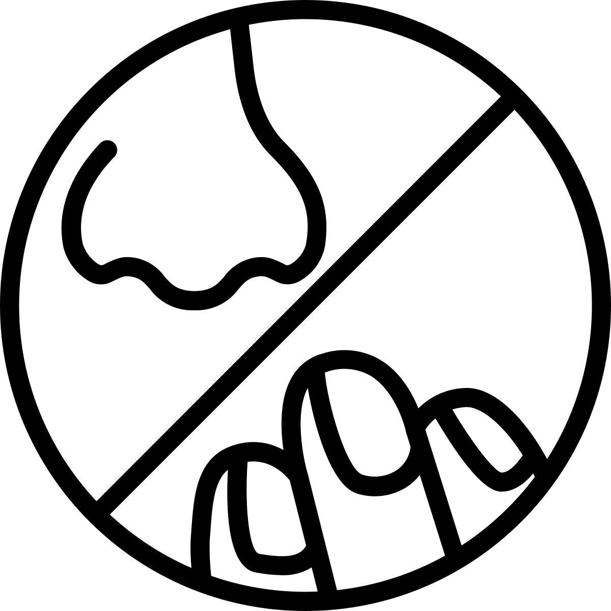 do not touch icon