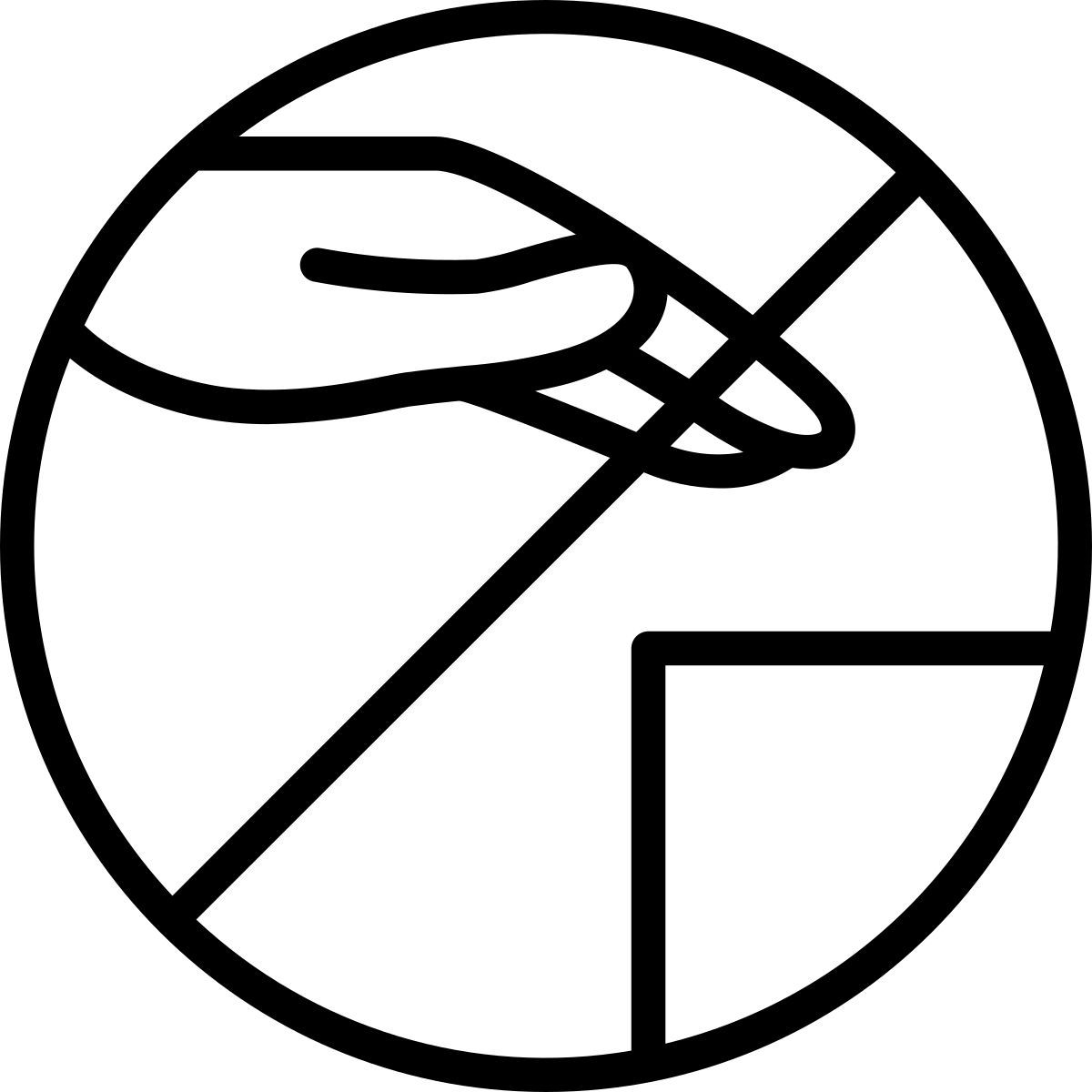 do not touch icon