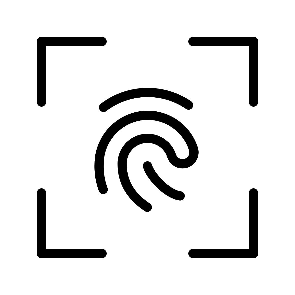 biometric fingerprint icon